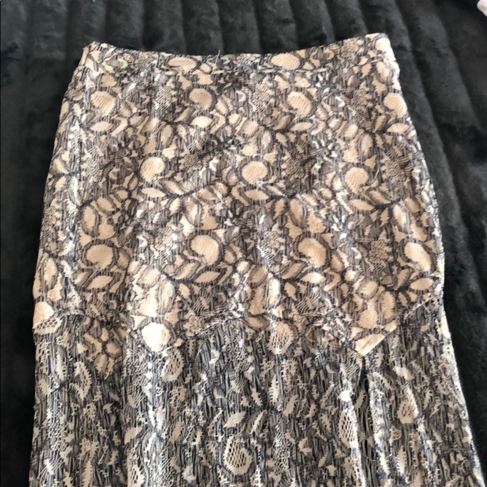 Long lace skirt